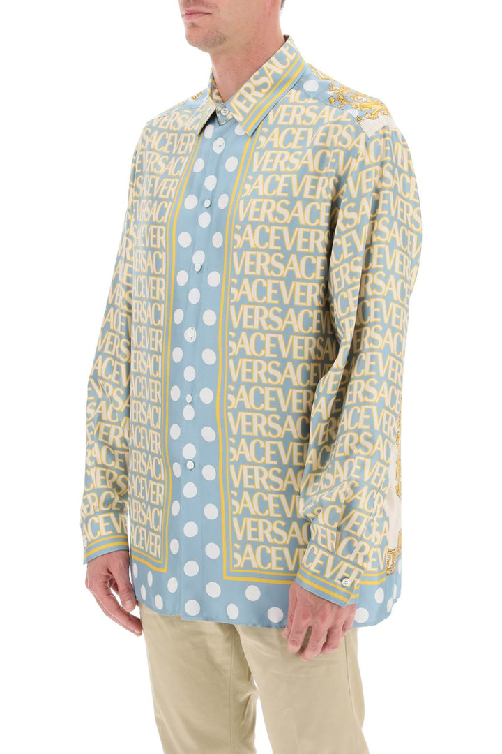 Silk Versace Allover Shirt - Versace - Men