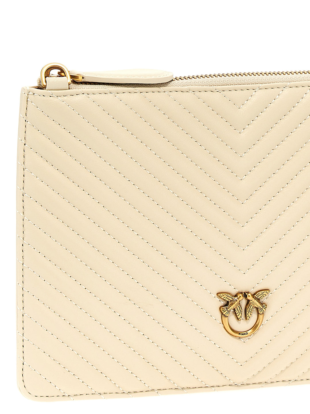 Classic Flat Love Bag Simply Clutch White