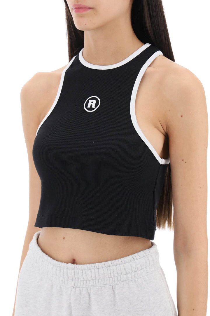 Cropped Top With Logo Embroidery - Rotate - Women