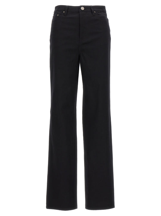 Twill High Rise Jeans Black