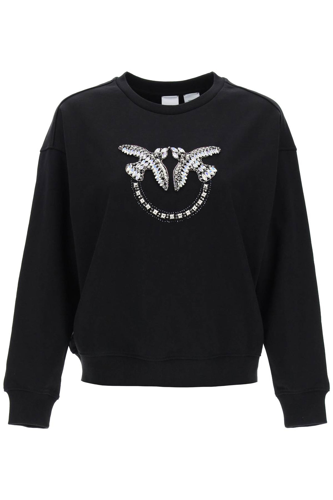 Nelly Sweatshirt With Love Birds Embroidery - Pinko - Women