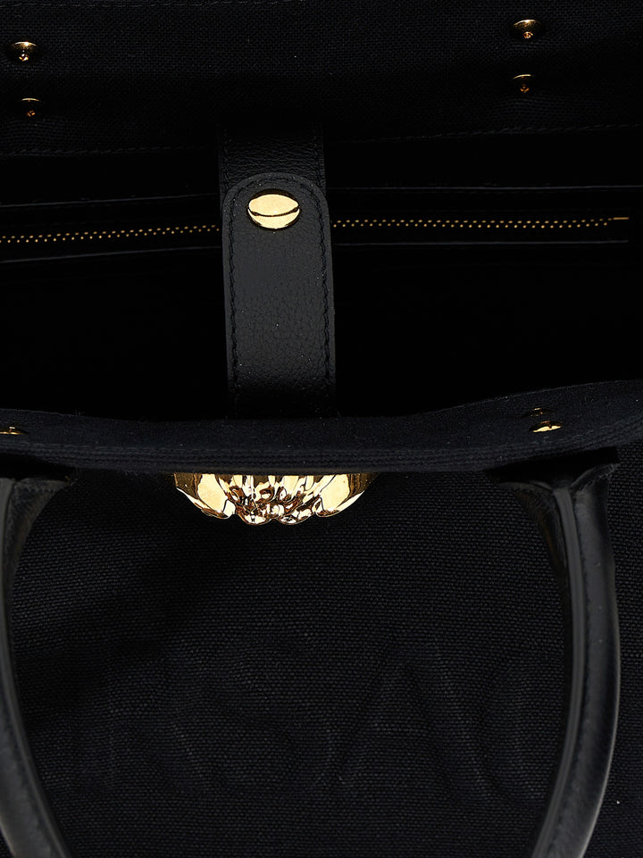 Versace Allover Hand Bags Black