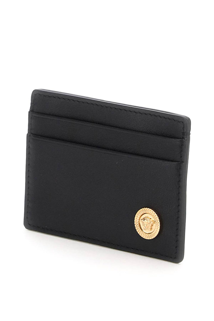 Leather Medusa Cardholder - Versace - Men