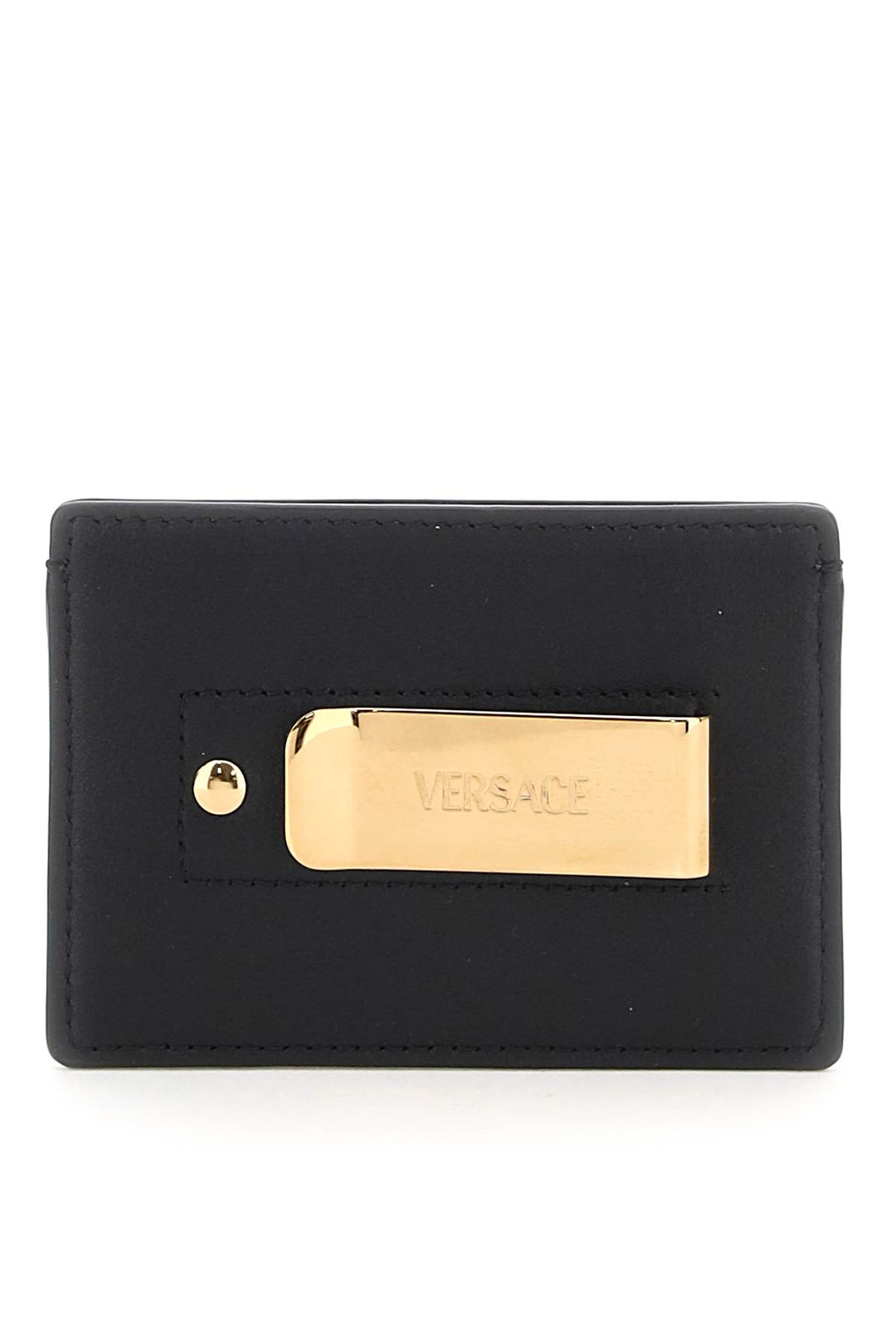 Leather Medusa Cardholder - Versace - Men