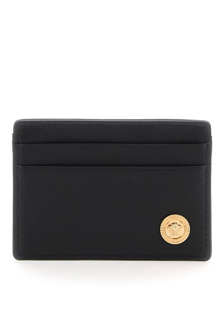 Leather Medusa Cardholder - Versace - Men