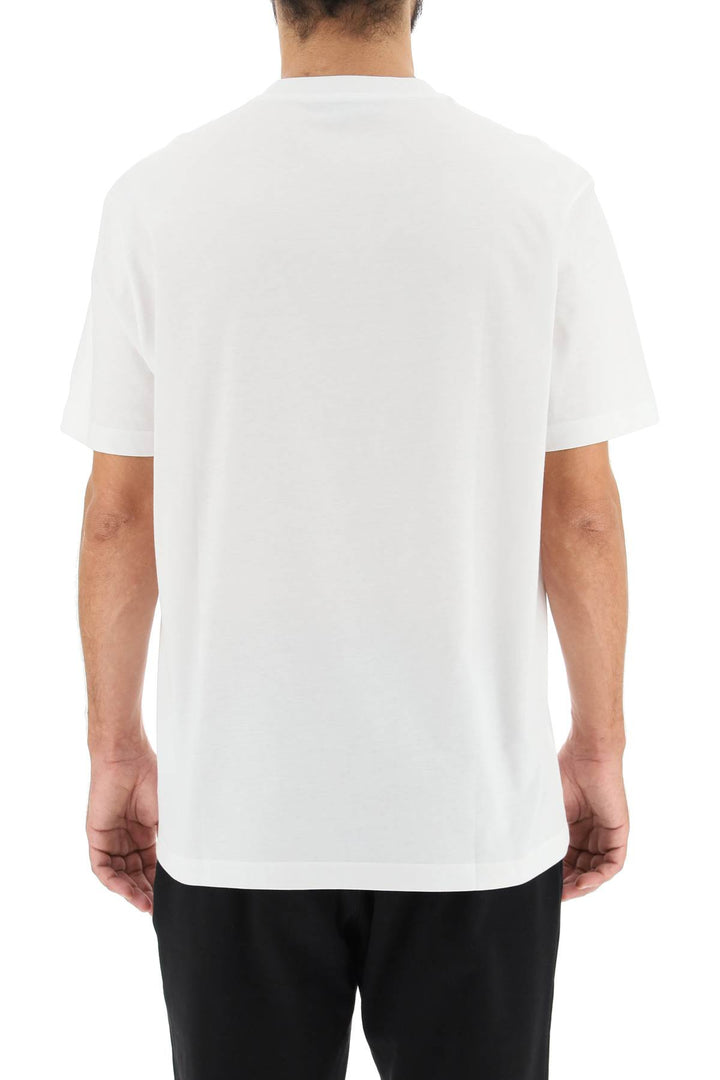 Cotton Logo T Shirt - Versace - Men