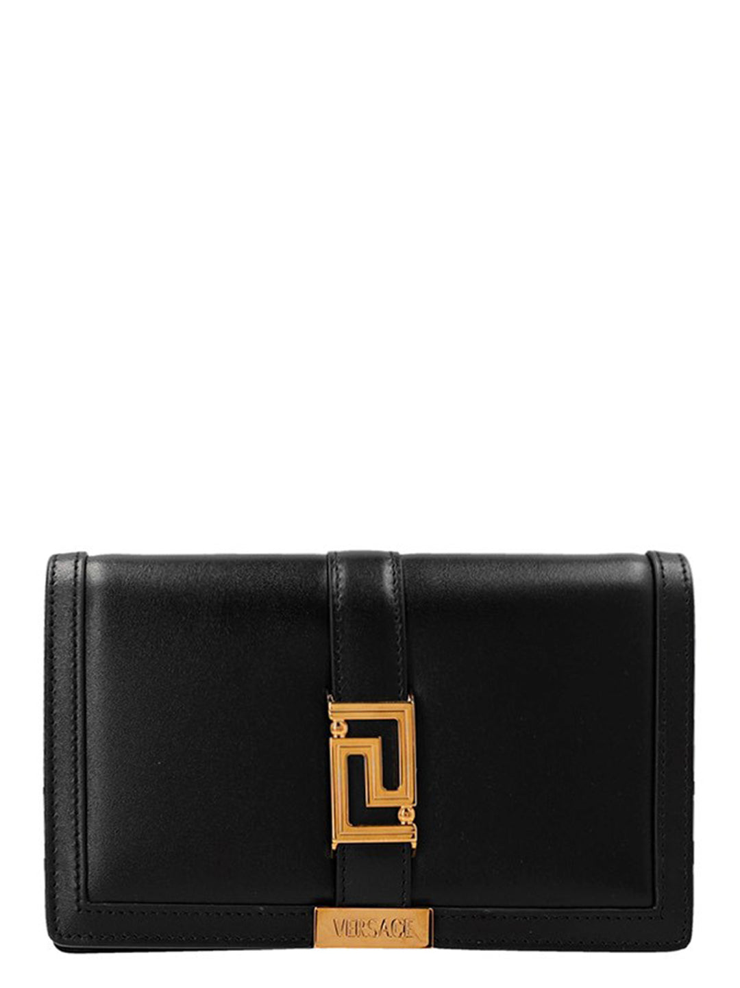 Greca Goddess Clutch Black