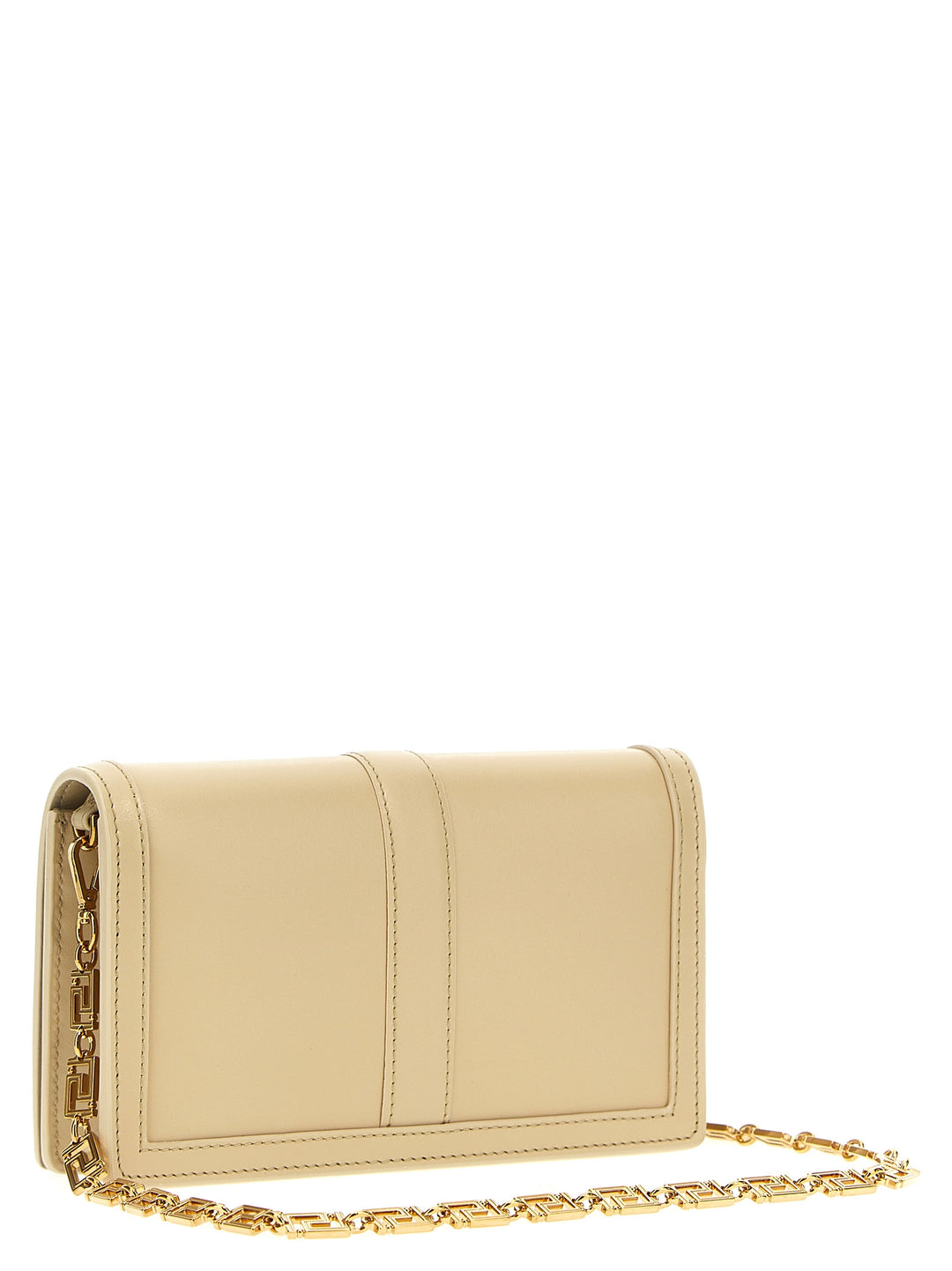 Greca Goddess Clutch Beige