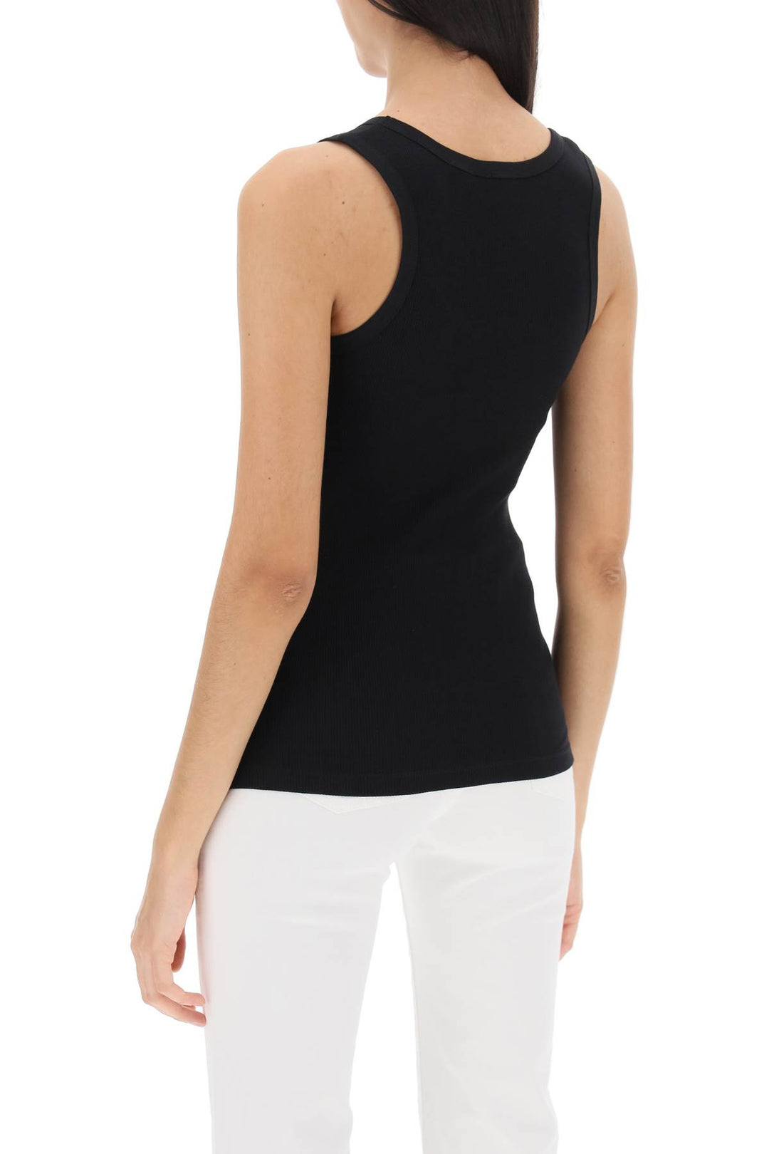 Slim Fit Ribbed Tank Top - Pinko - Women