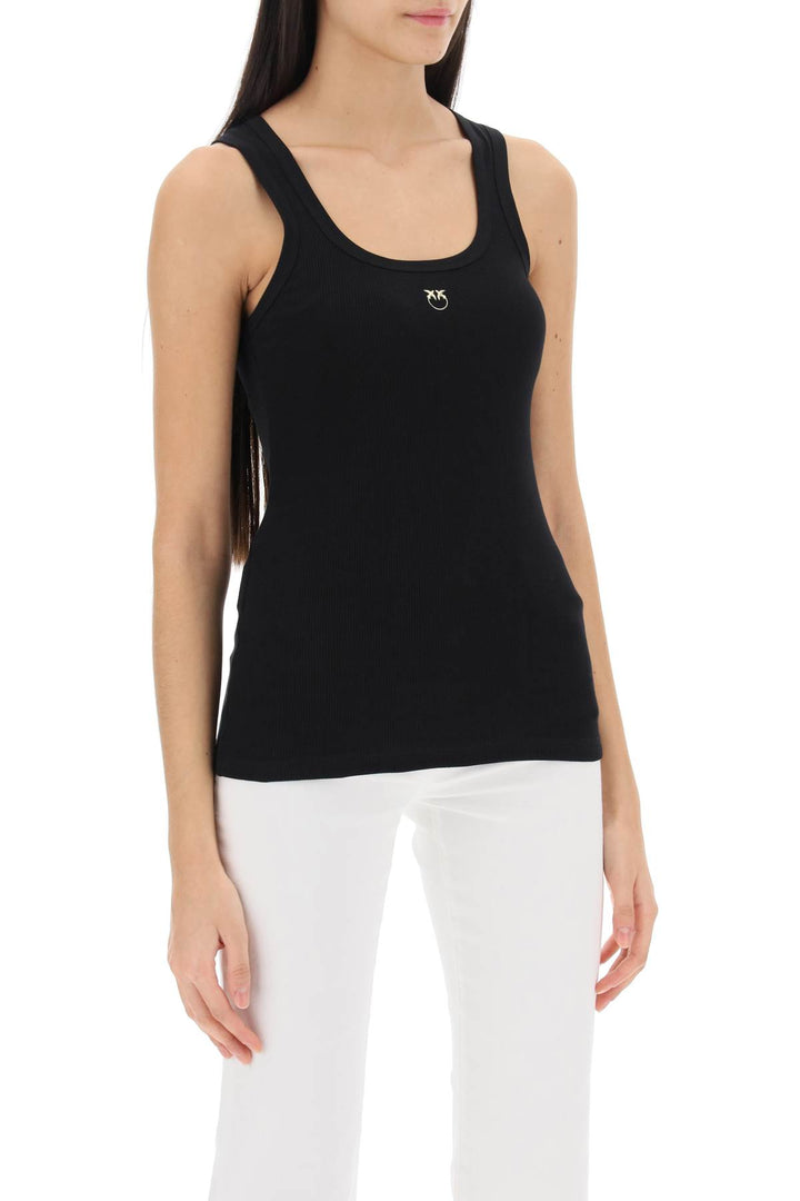 Slim Fit Ribbed Tank Top - Pinko - Women