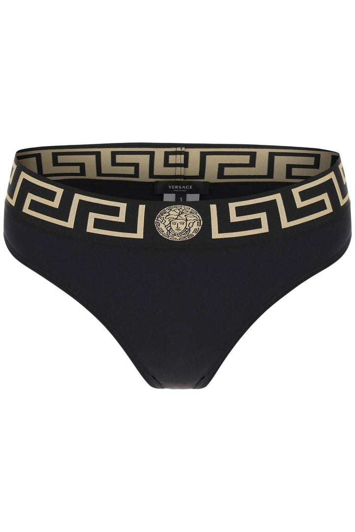 Bikini Bottom With Greca Band - Versace - Women