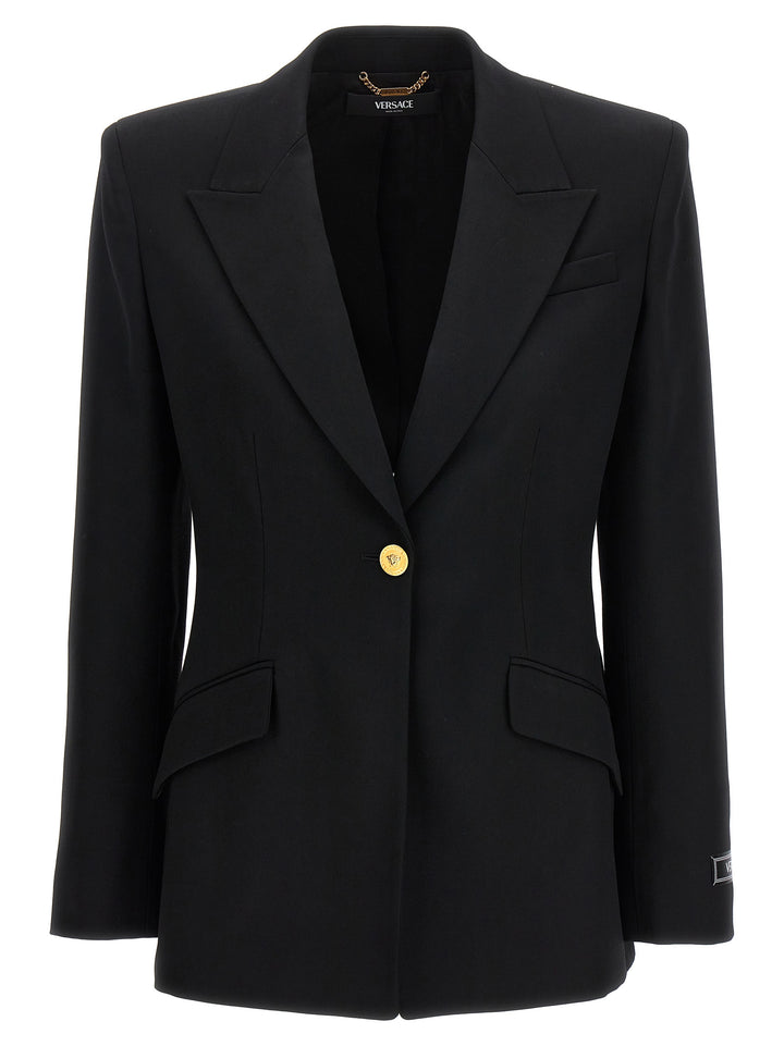 Single-Breasted Blazer Blazer And Suits Black