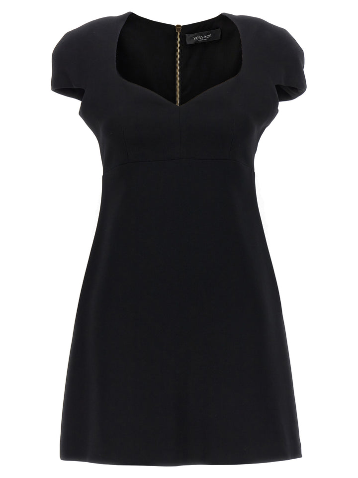 Heart-Shaped Neckline Dress Dresses Black