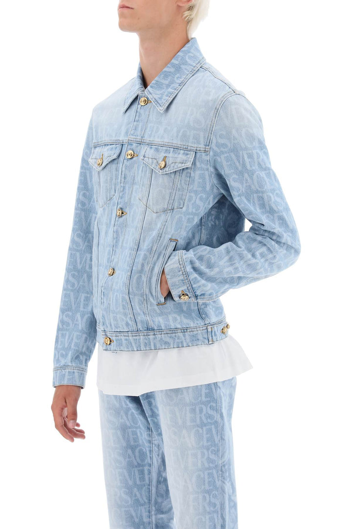 Versace Allover Denim Jacket - Versace - Men