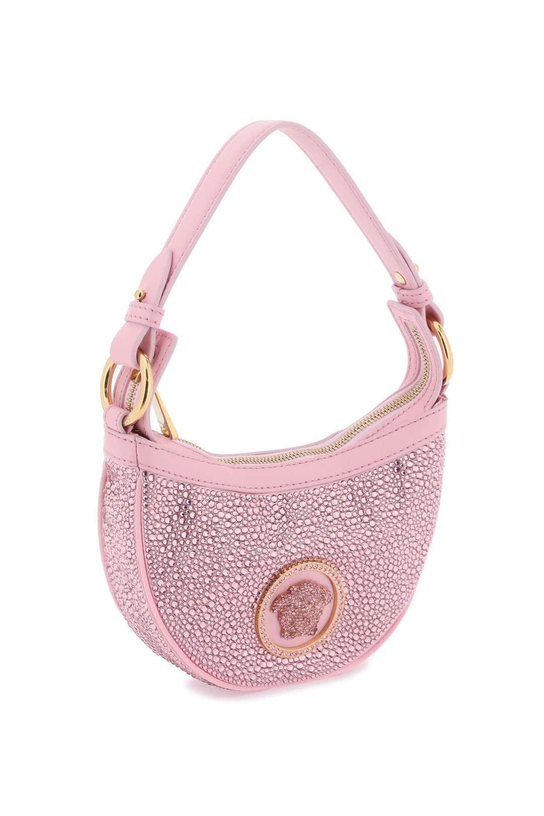 Repeat Mini Hobo Bag With Crystals - Versace - Women