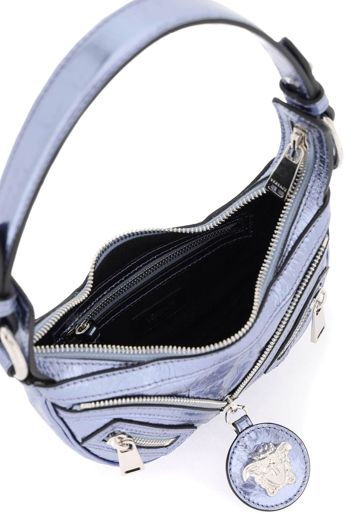 Metallic Leather 'Repeat' Mini Hobo Bag - Versace - Women