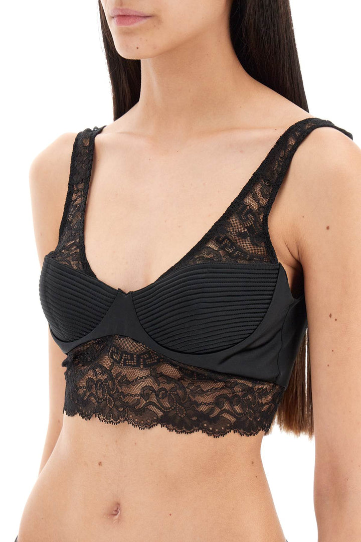 Satin And Lace Underwear Bra - Versace - Women