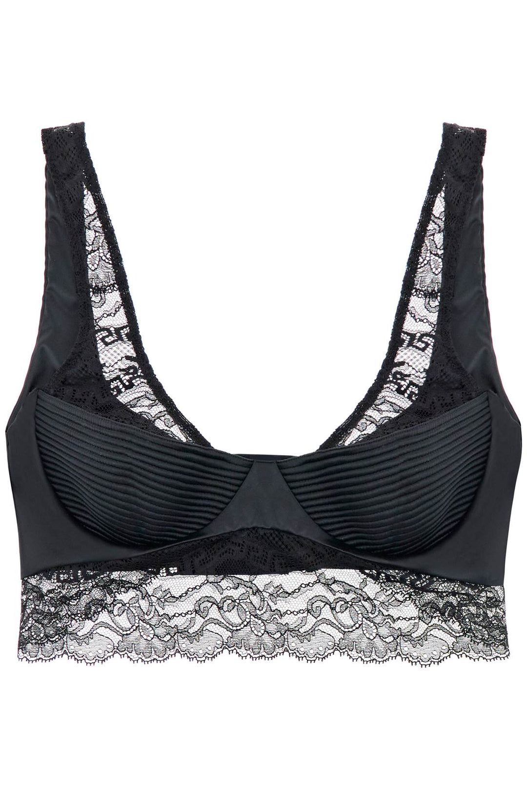 Satin And Lace Underwear Bra - Versace - Women