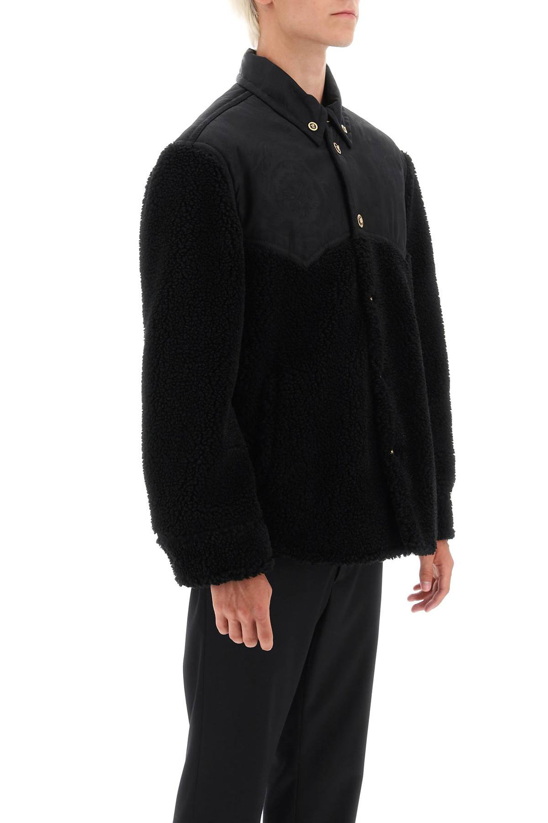 Barocco Silhouette Fleece Jacket - Versace - Men