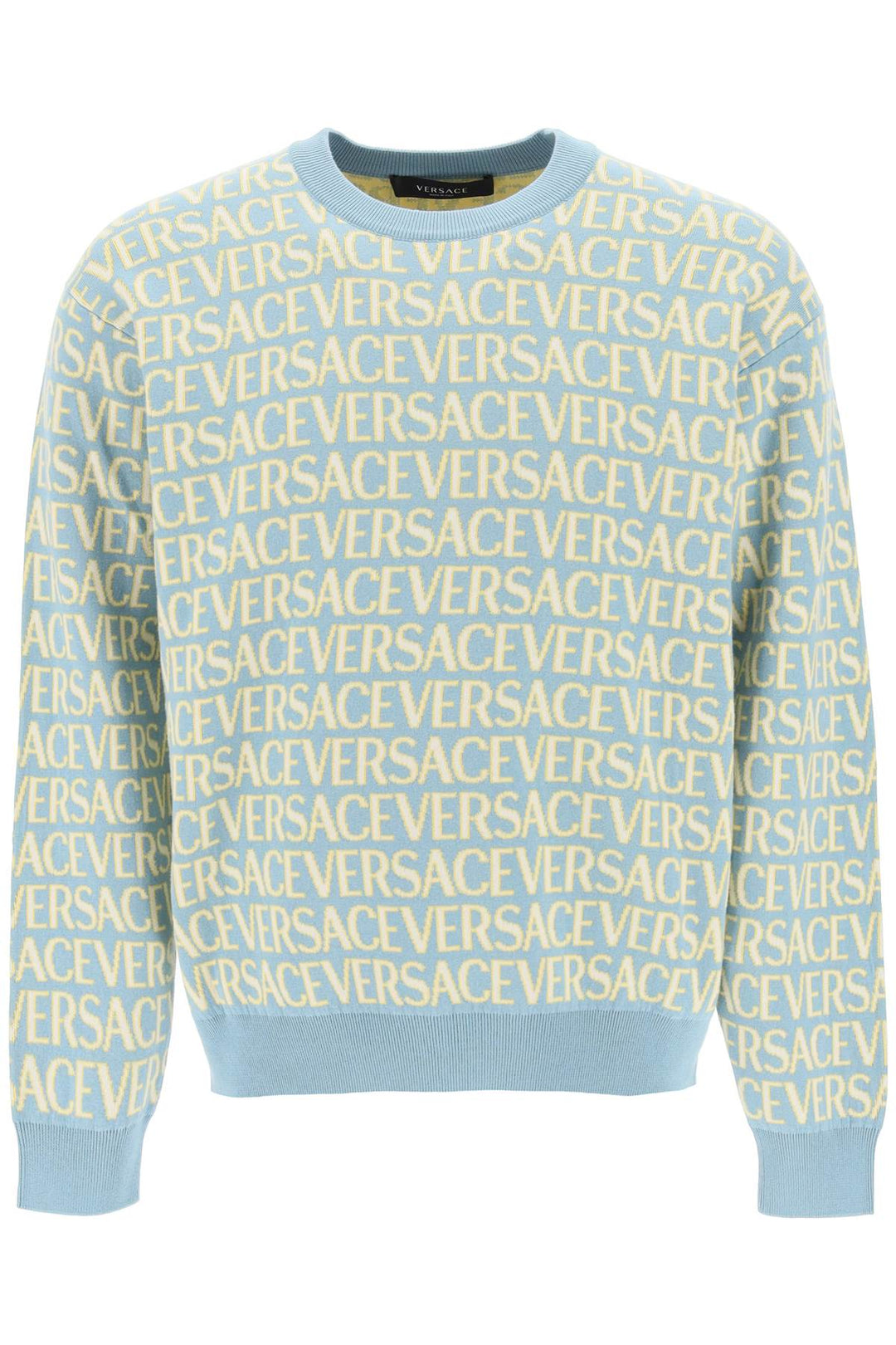 Monogram Cotton Sweater - Versace - Men