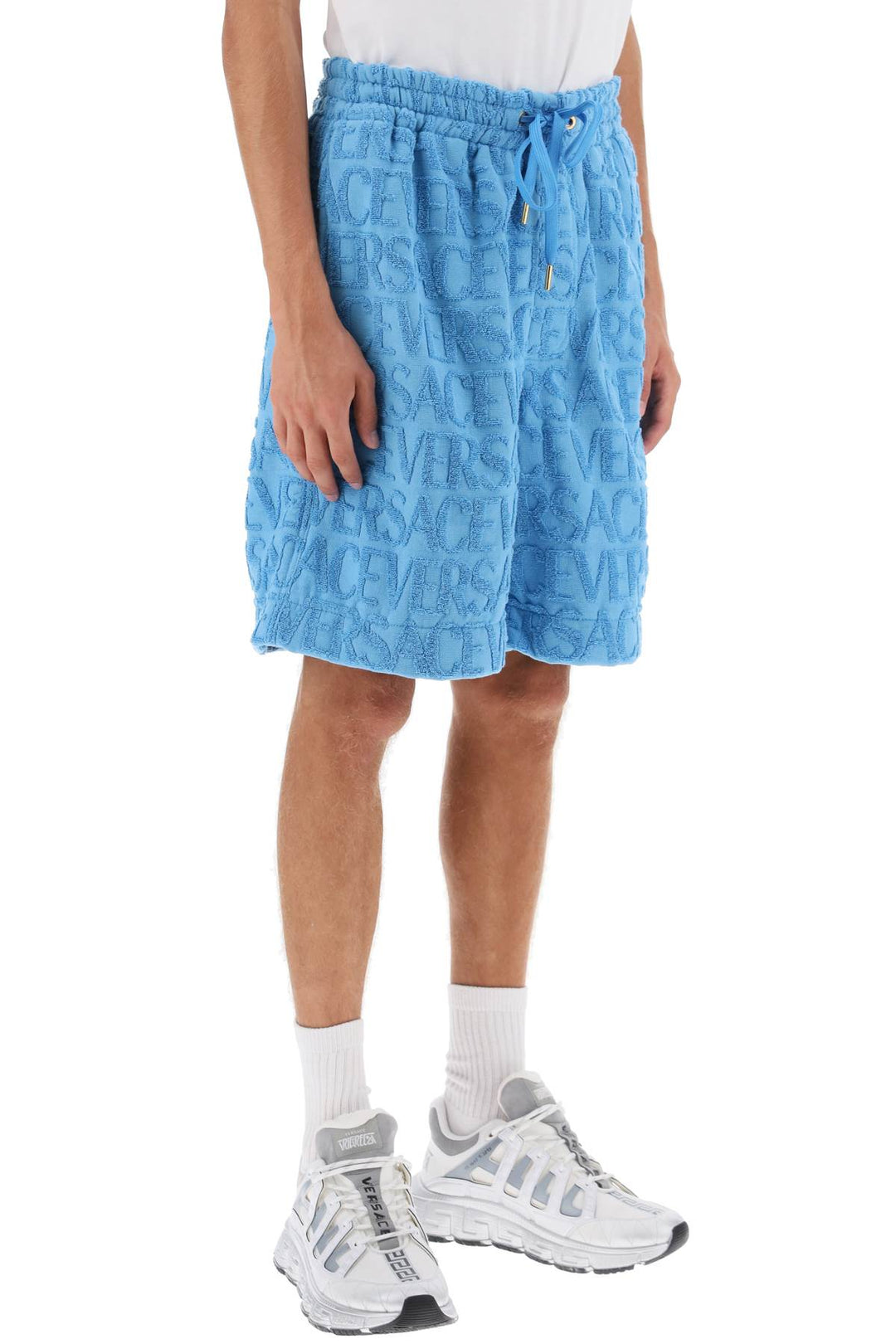 Versace Allover Terry Cloth Shorts - Versace - Men