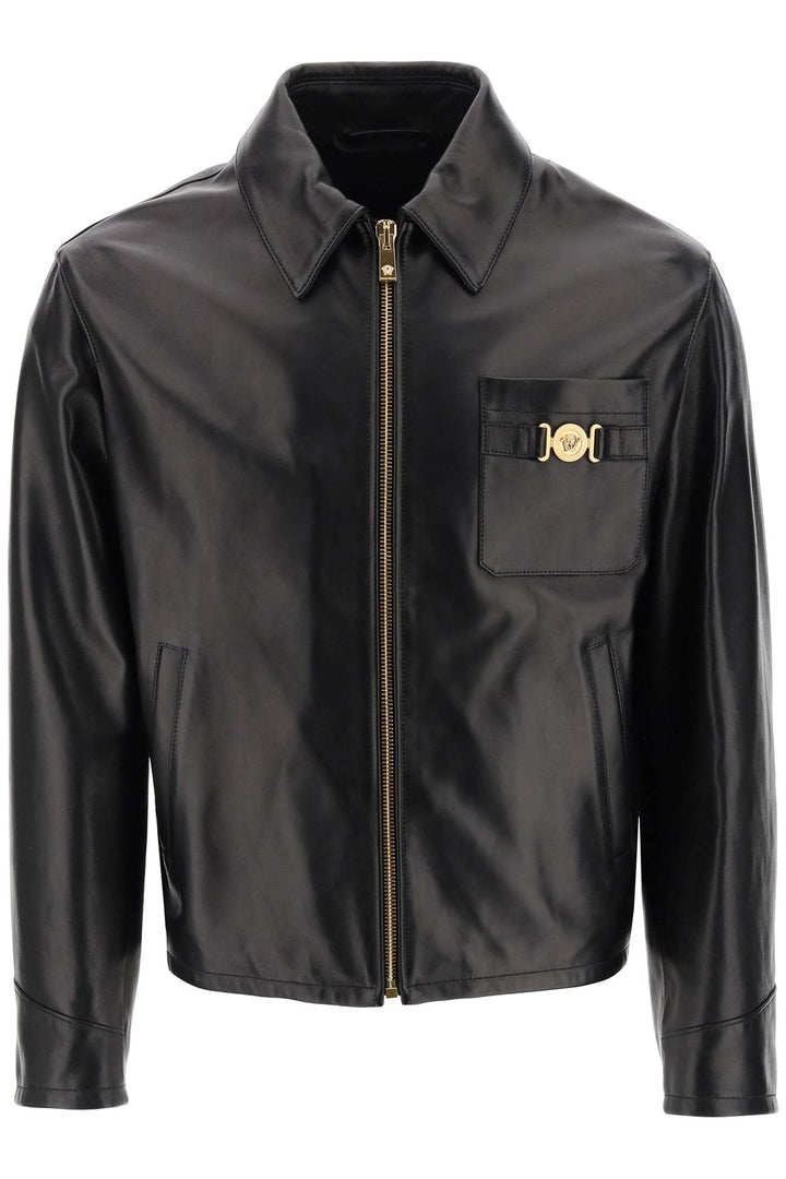 Leather Blouse Jacket - Versace - Men