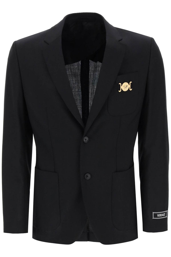 Medusa Biggie Single Breasted Blazer - Versace - Men