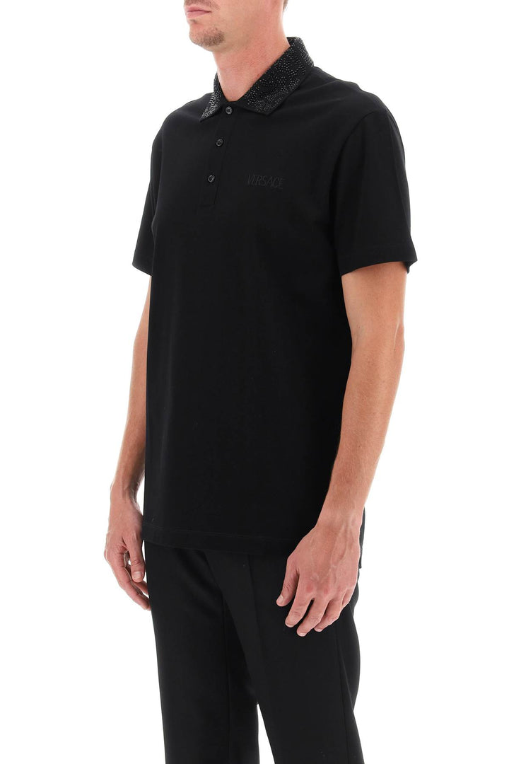 Barocco Silhouette Polo Shirt - Versace - Men