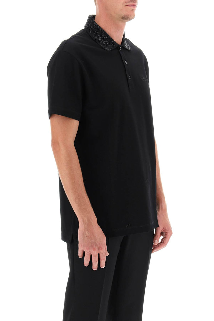 Barocco Silhouette Polo Shirt - Versace - Men