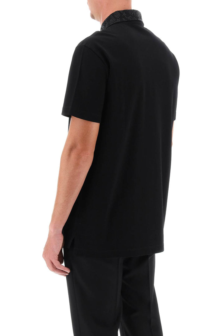 Barocco Silhouette Polo Shirt - Versace - Men