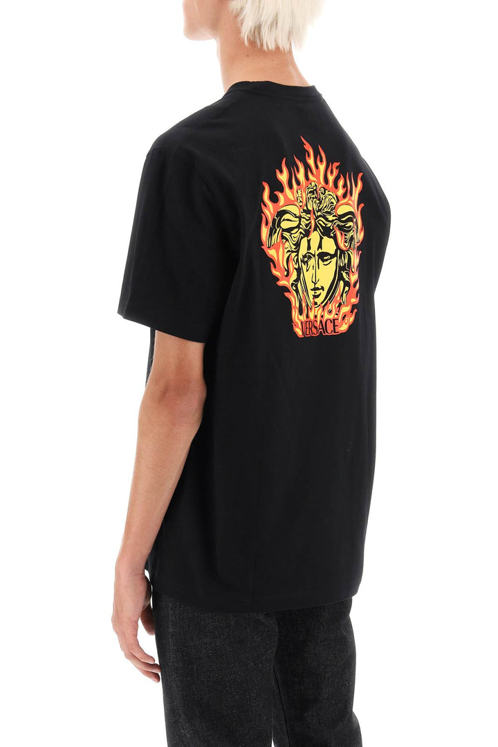 Medusa Flame T Shirt - Versace - Men