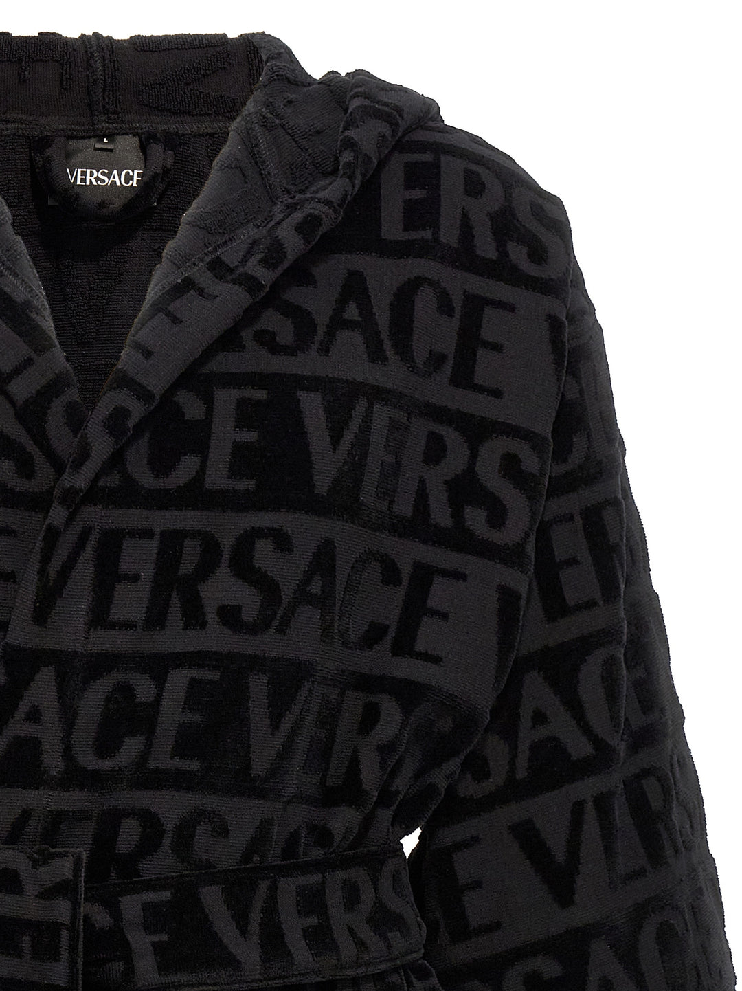 Versace Allover Towels Black