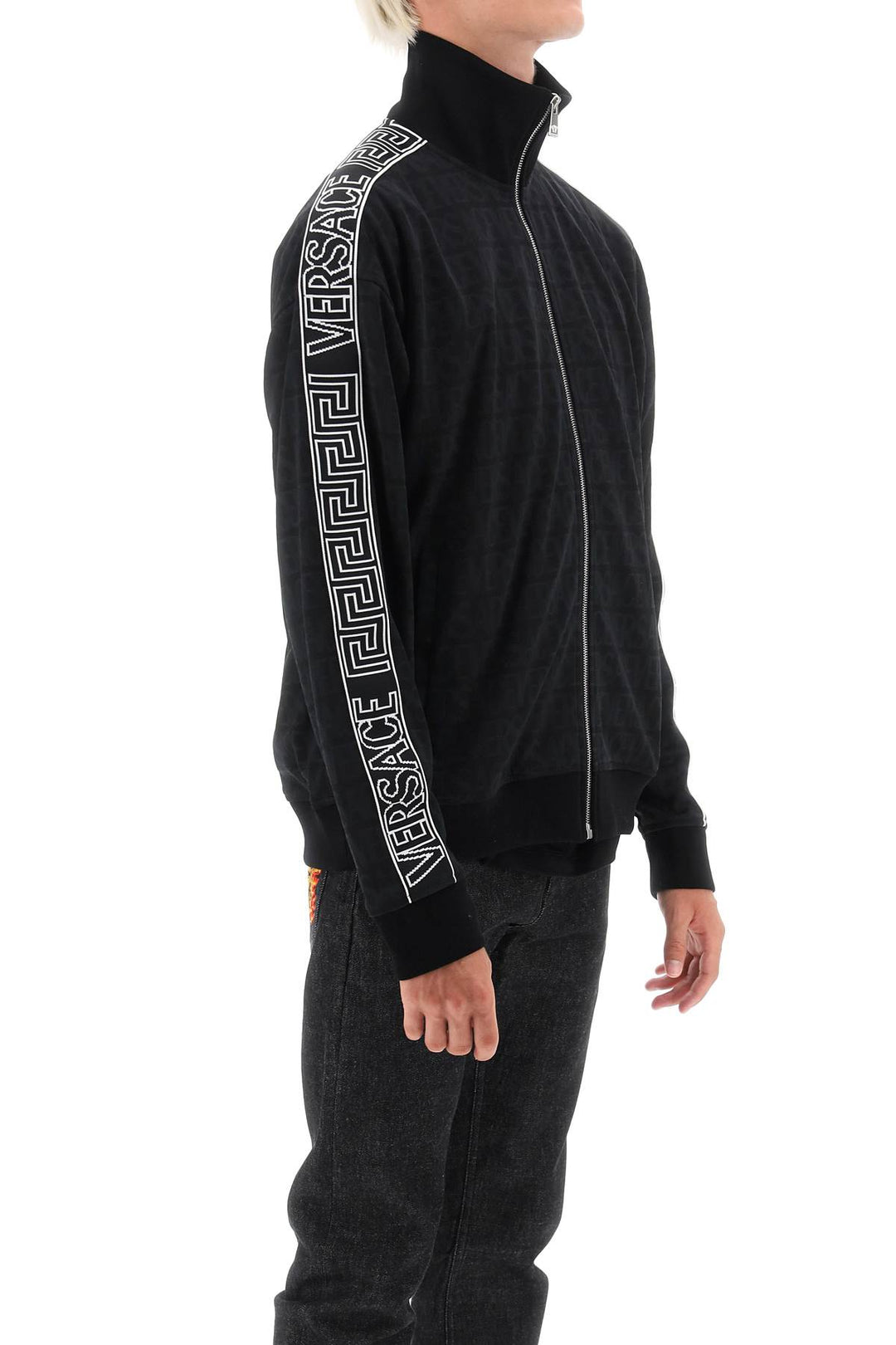 Techno Versace Allover Track Sweatshirt - Versace - Men