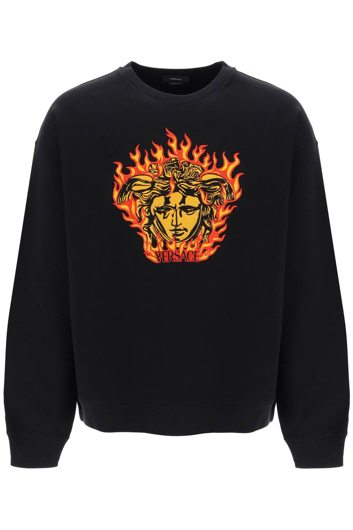 Medusa Flame Sweatshirt - Versace - Men