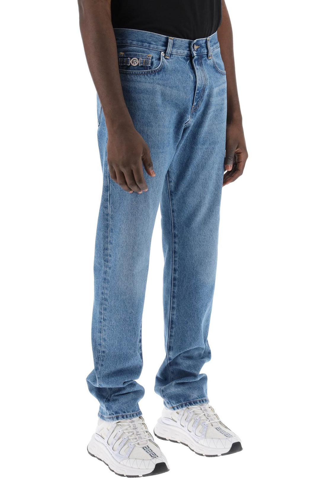 Medusa Biggie Regular Fit Jeans - Versace - Men