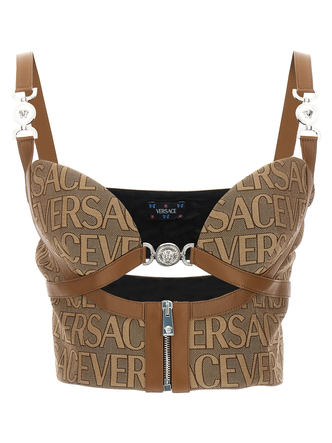 Versace Allover Tops Beige