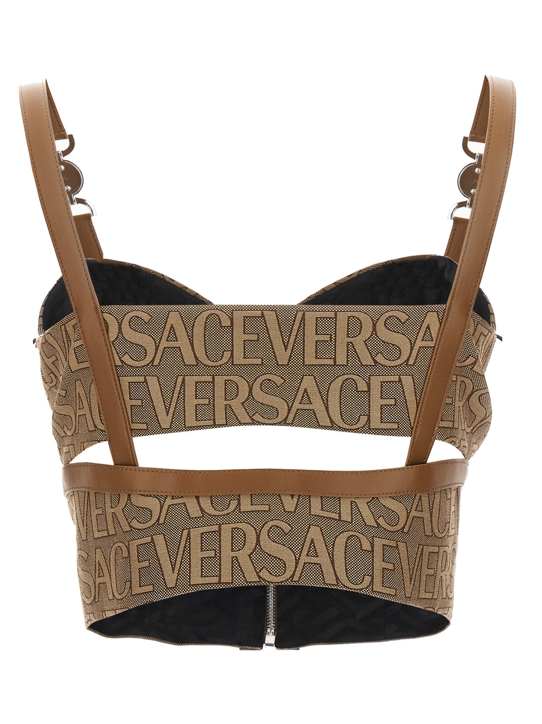 Versace Allover Tops Beige