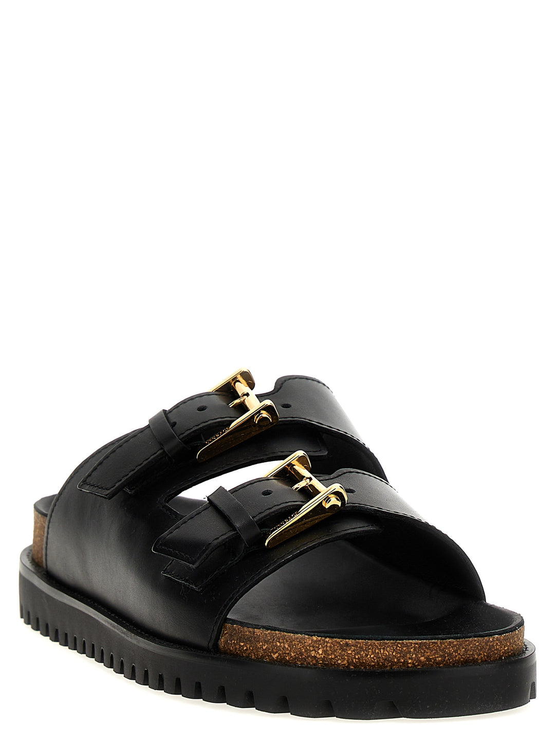 Leather Sandals Black