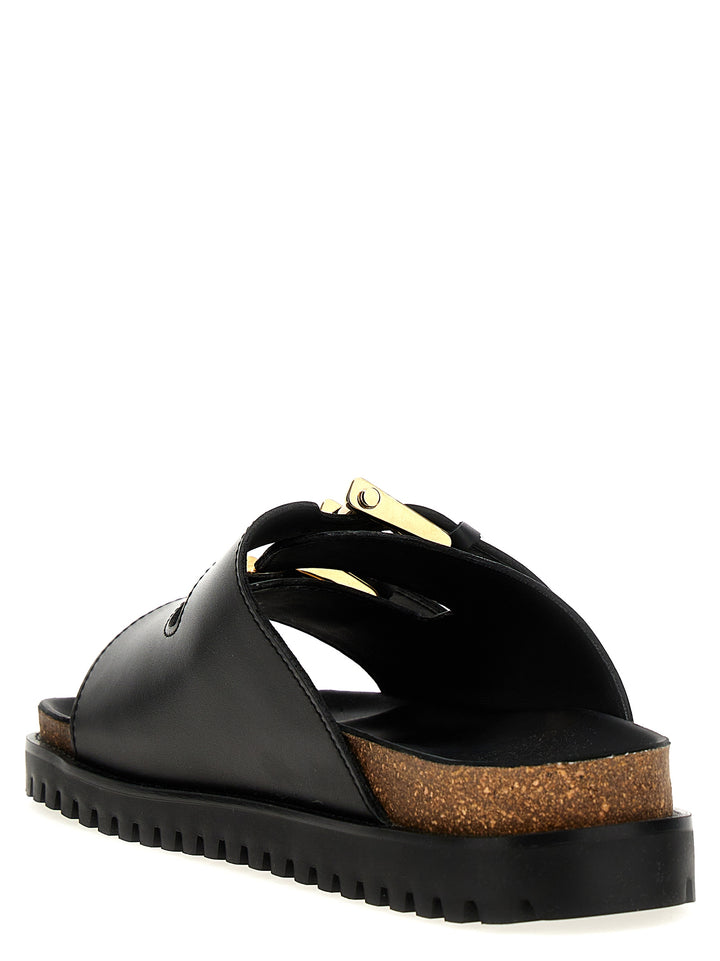 Leather Sandals Black