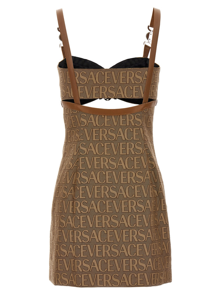 Versace Allover Dresses Beige