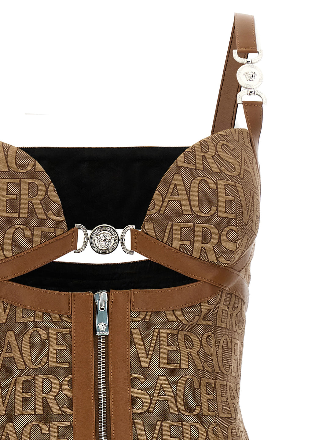 Versace Allover Dresses Beige