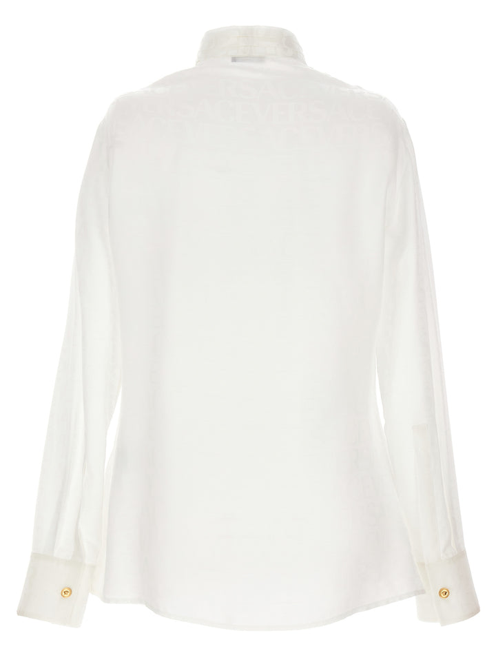 All-Over Logo Shirt Shirt, Blouse White