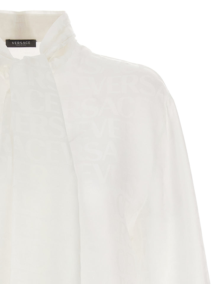 All-Over Logo Shirt Shirt, Blouse White