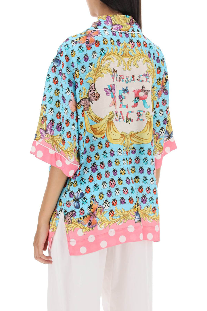 Butterflies & Ladybugs Short Sleeve Shirt - Versace - Women