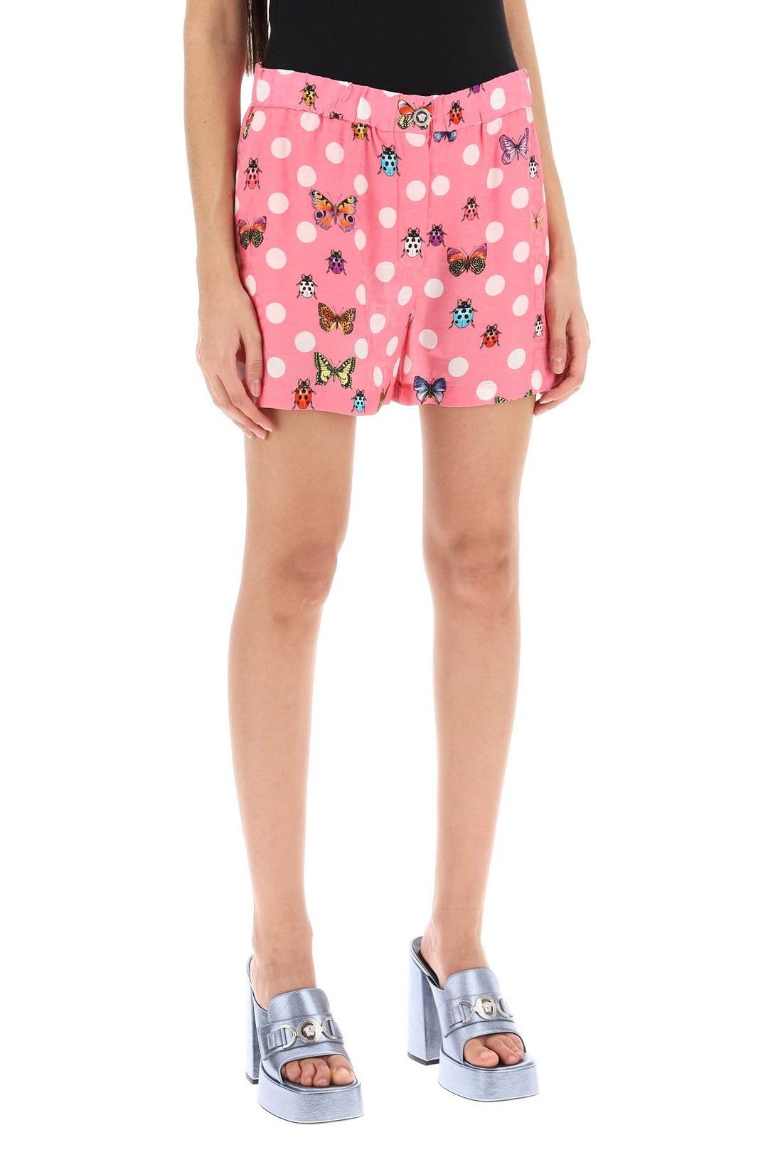 Butterflies&Ladybugs Polka Dot Shorts - Versace - Women