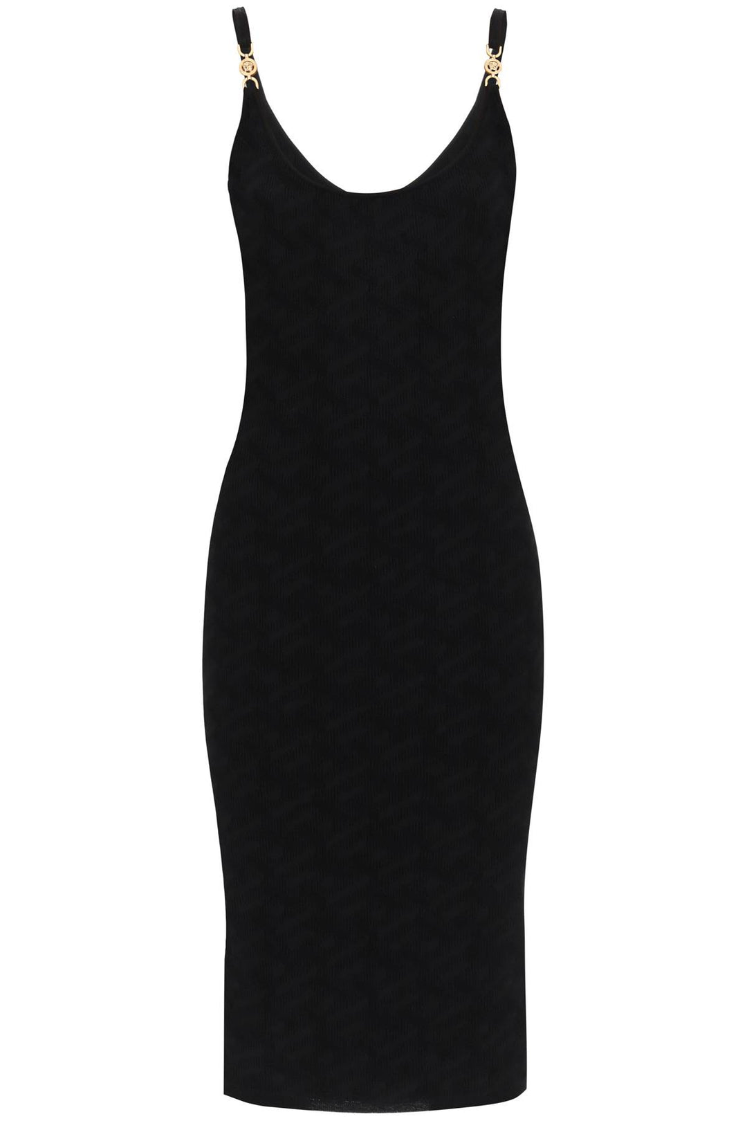 Monogram Knit Mini Dress - Versace - Women