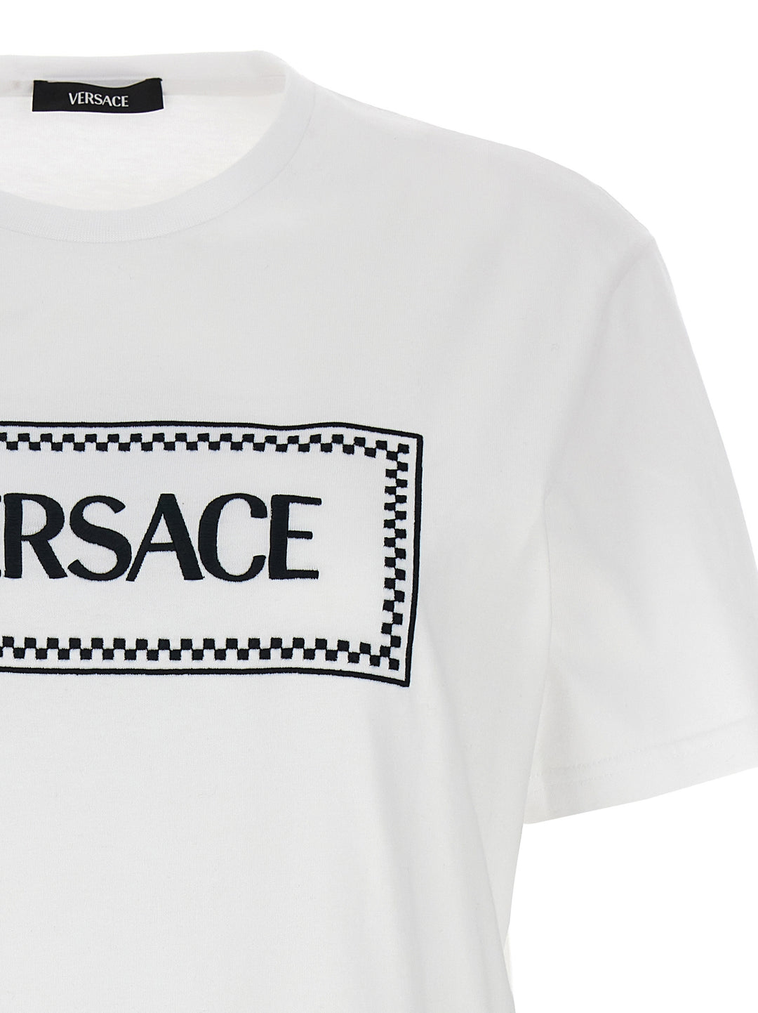 Logo Embroidery T-Shirt White/Black