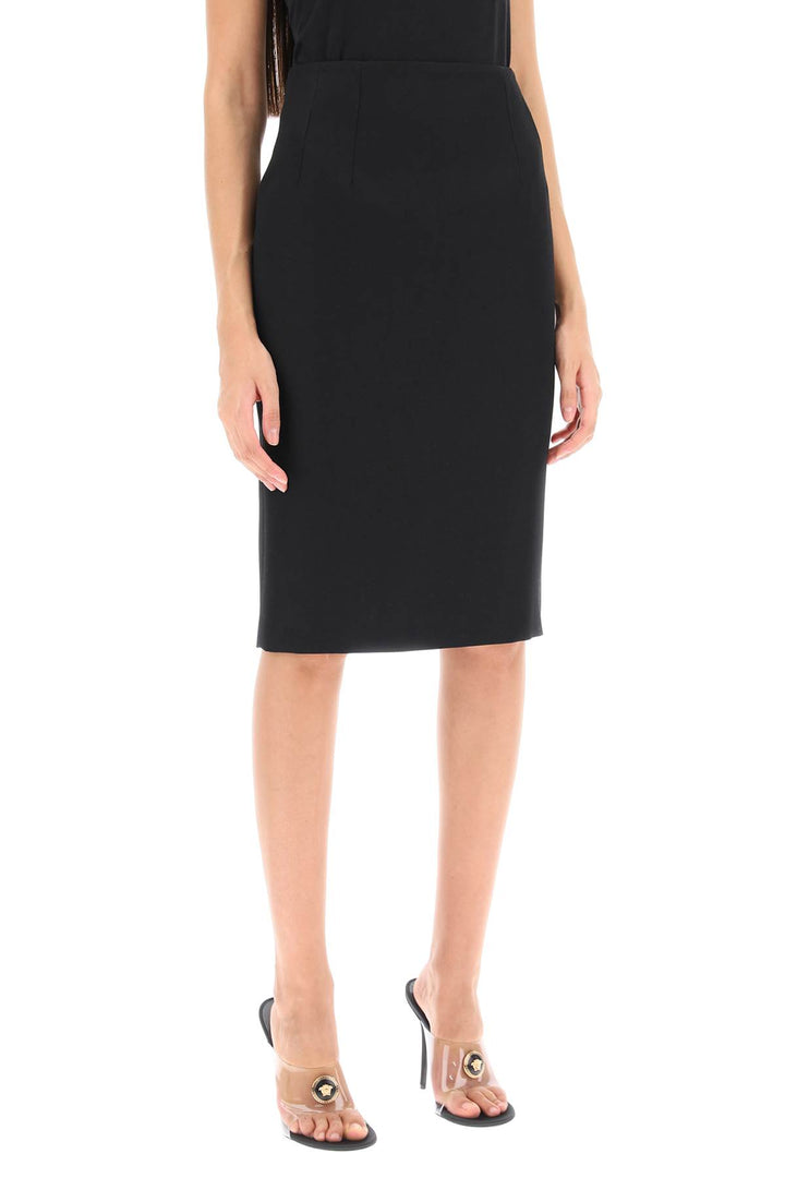 Grain De Poudre Pencil Skirt - Versace - Women