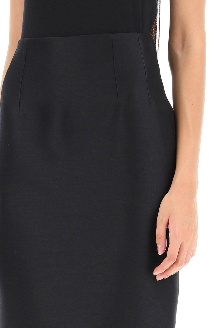 Wool Silk Pencil Skirt - Versace - Women