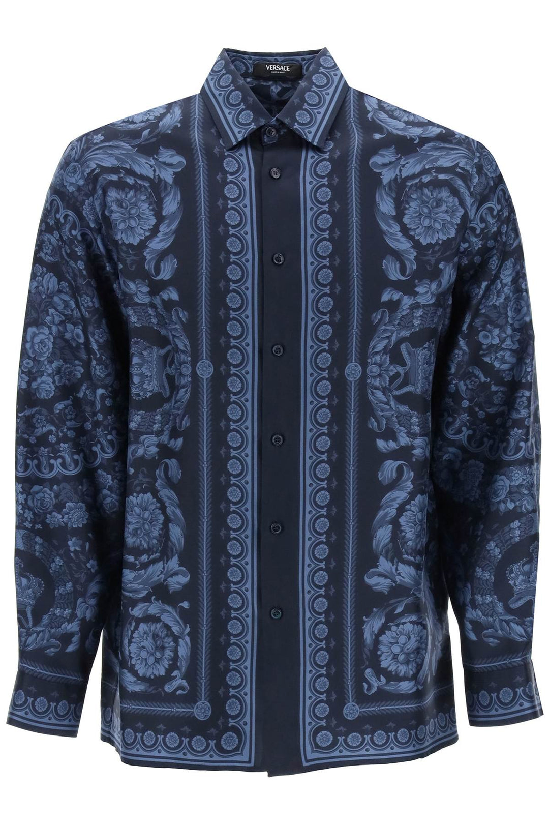 Barocco Silk Shirt - Versace - Men